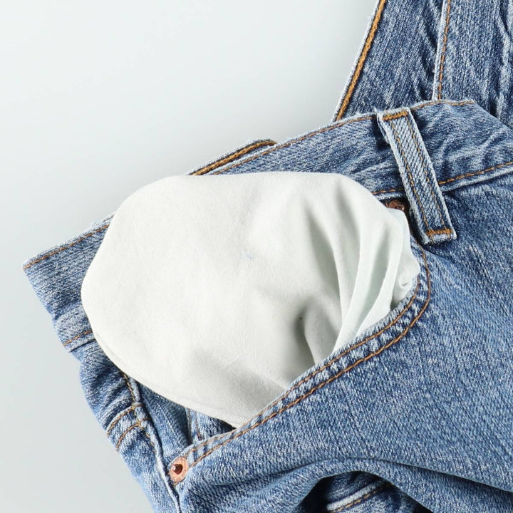 00'S Levi's 550 Relaxed Fit Denim Shorts for Men, Size W36 cotton blue type Vintage Second Hand