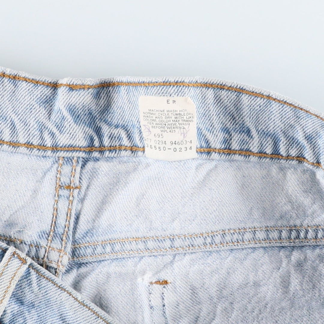 90'S Levi's 550 Relaxed Fit Orange Tab Denim Shorts (Men's W34 equivalent) cotton blue type Vintage Second Hand