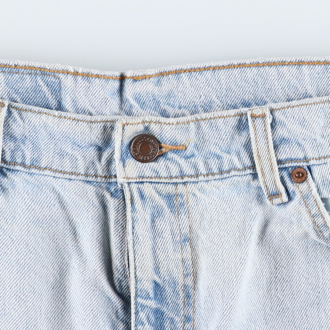90'S Levi's 550 Relaxed Fit Orange Tab Denim Shorts (Men's W34 equivalent) cotton blue type Vintage Second Hand