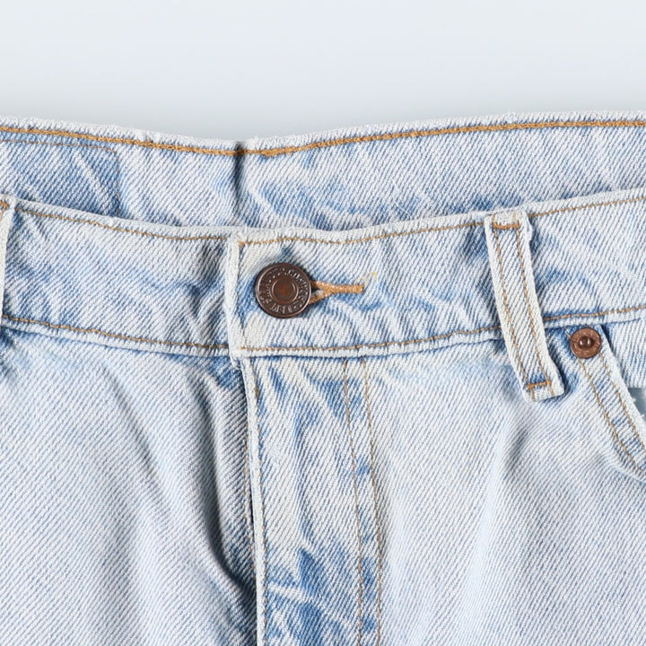 90'S Levi's 550 Relaxed Fit Orange Tab Denim Shorts (Men's W34 equivalent) cotton blue type Vintage Second Hand