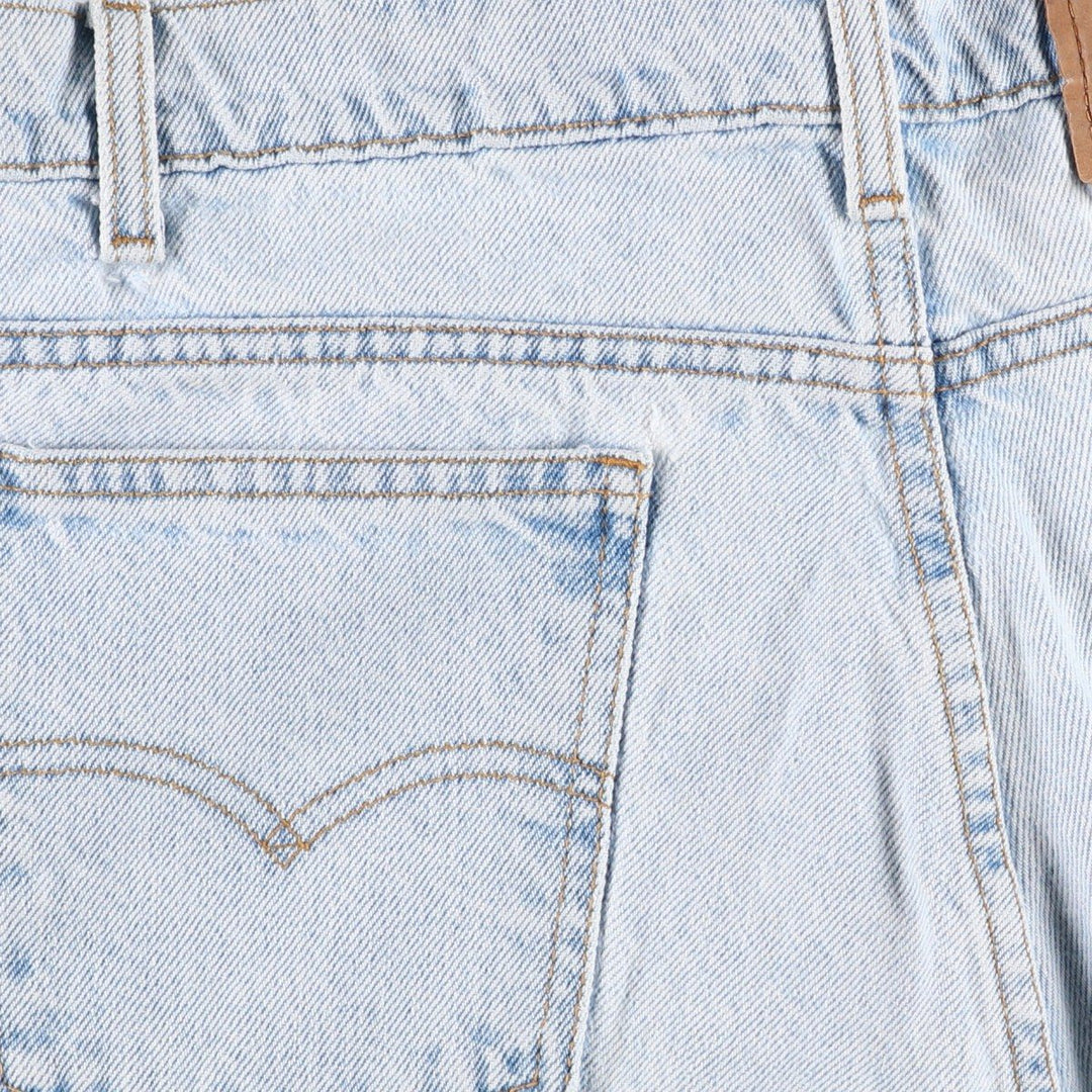 90'S Levi's 550 Relaxed Fit Orange Tab Denim Shorts (Men's W34 equivalent) cotton blue type Vintage Second Hand