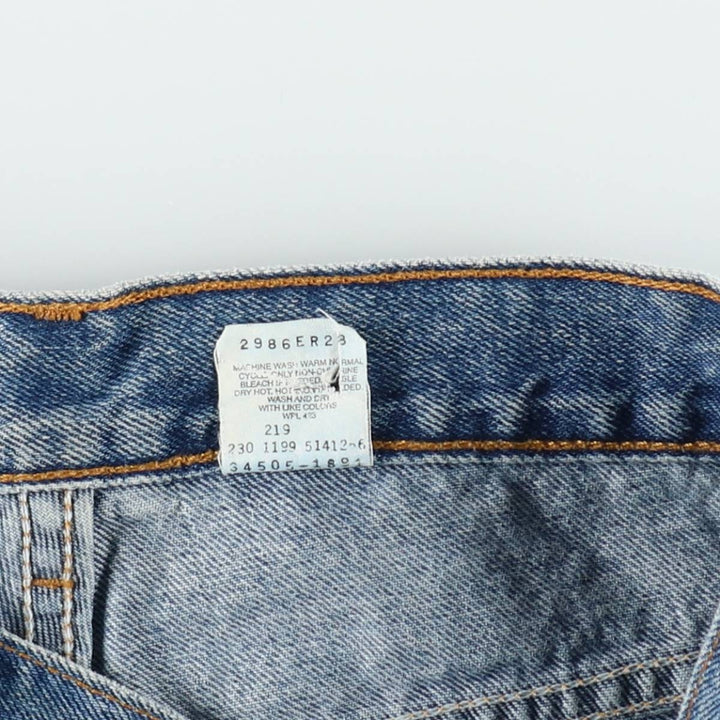 90'S Vintage Levi's 505 Regular Fit Denim Shorts, Men's Size 32 cotton blue type Vintage Second Hand