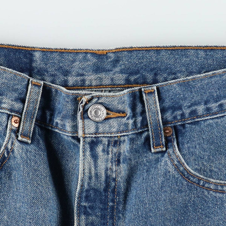 90'S Vintage Levi's 505 Regular Fit Denim Shorts, Men's Size 32 cotton blue type Vintage Second Hand