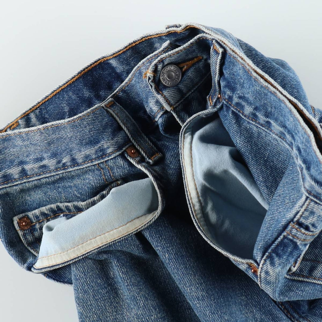 90'S Vintage Levi's 505 Regular Fit Denim Shorts, Men's Size 32 cotton blue type Vintage Second Hand