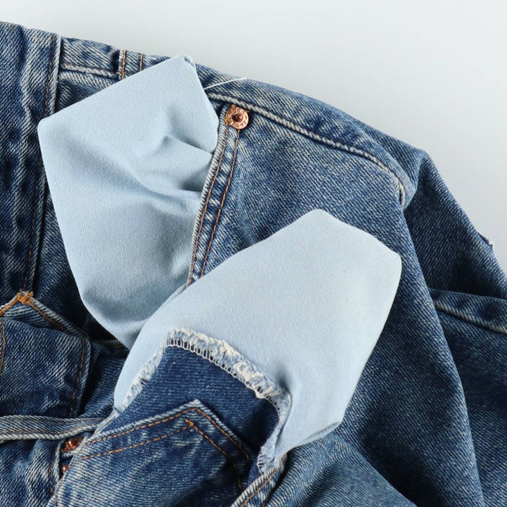 90'S Vintage Levi's 505 Regular Fit Denim Shorts, Men's Size 32 cotton blue type Vintage Second Hand