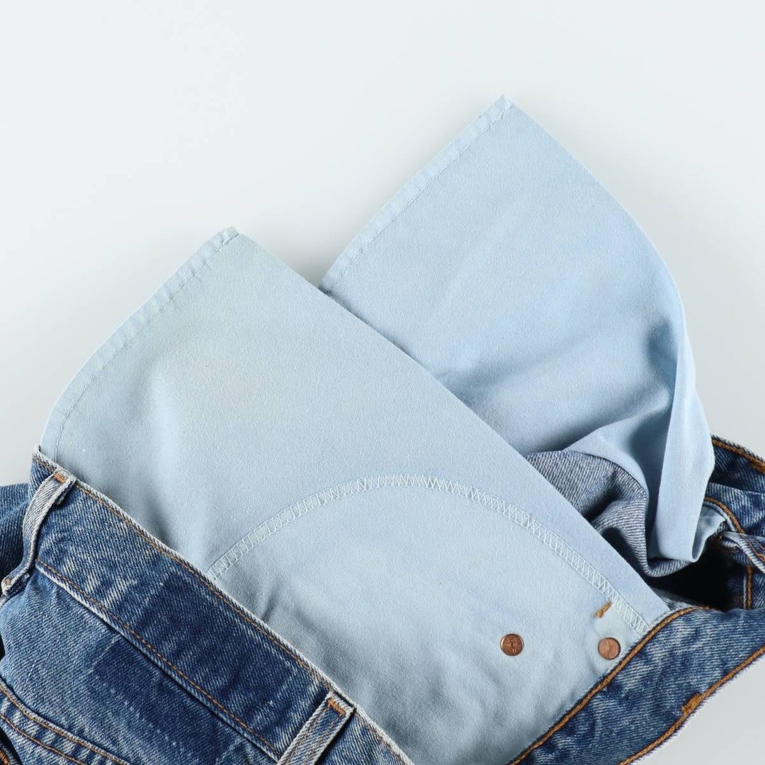 90'S Vintage Levi's 505 Regular Fit Denim Shorts, Men's Size 32 cotton blue type Vintage Second Hand