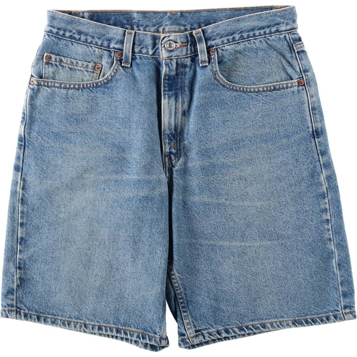 00'S Levi's 550 Relaxed Fit Denim Shorts for Men, Size W33 cotton blue type Vintage Second Hand