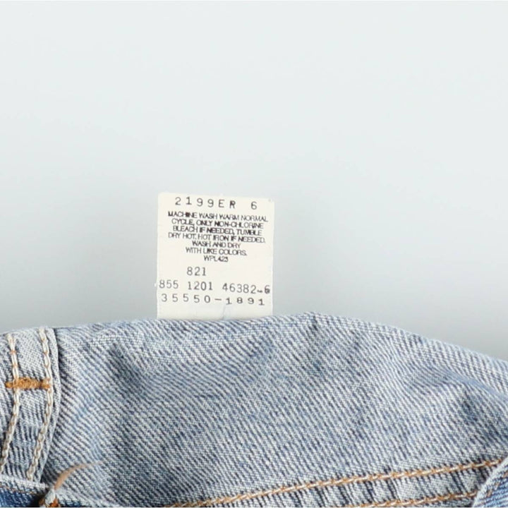 00'S Levi's 550 Relaxed Fit Denim Shorts for Men, Size W33 cotton blue type Vintage Second Hand