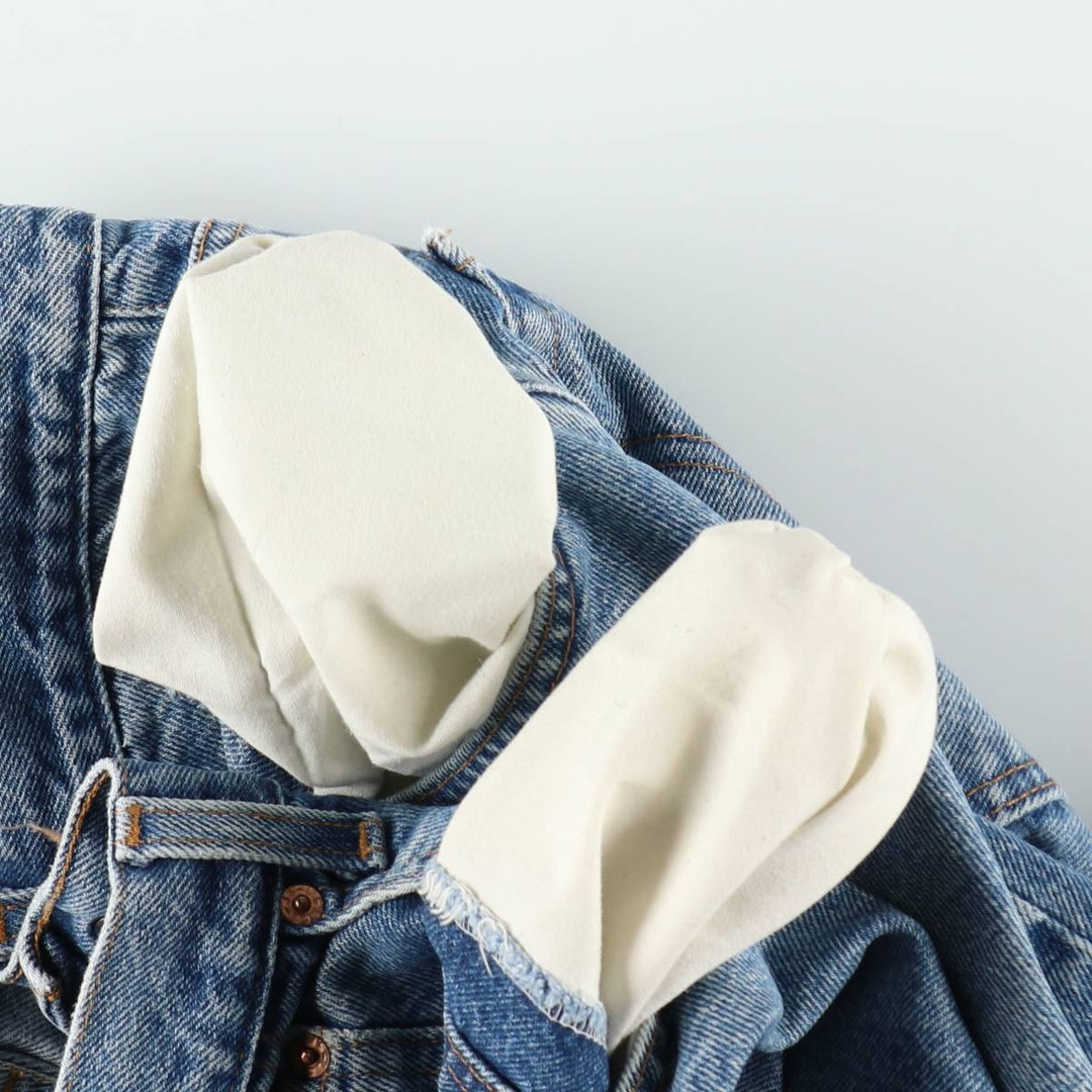 00'S Levi's 550 Relaxed Fit Denim Shorts for Men, Size W33 cotton blue type Vintage Second Hand