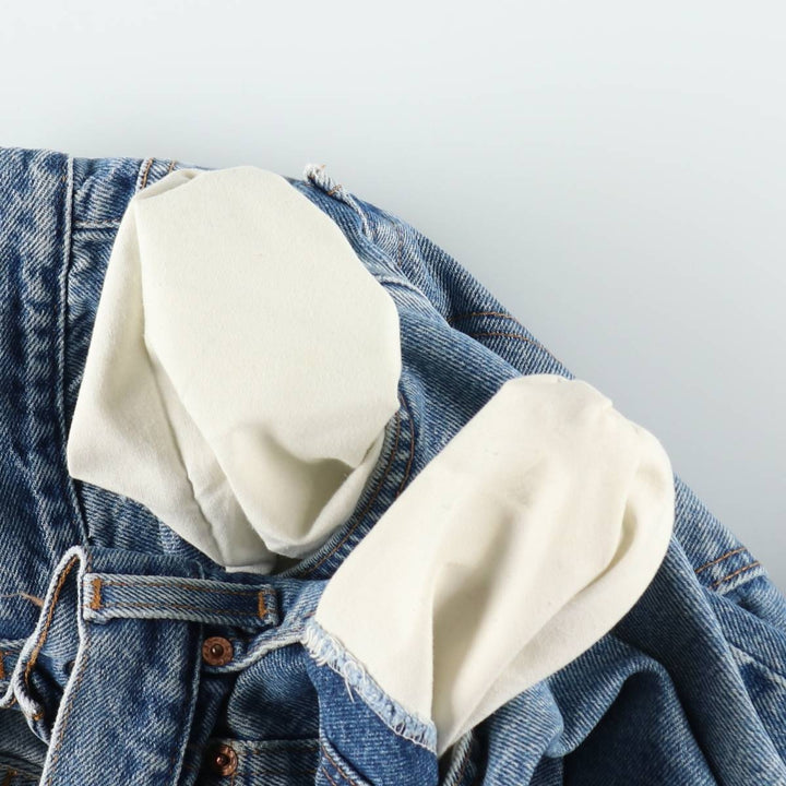 00'S Levi's 550 Relaxed Fit Denim Shorts for Men, Size W33 cotton blue type Vintage Second Hand