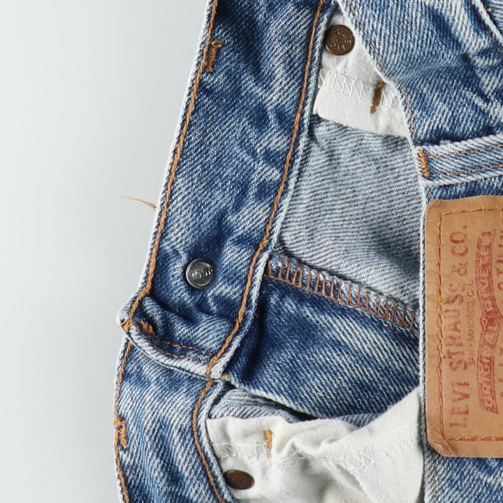 00'S Levi's 550 Relaxed Fit Denim Shorts for Men, Size W33 cotton blue type Vintage Second Hand