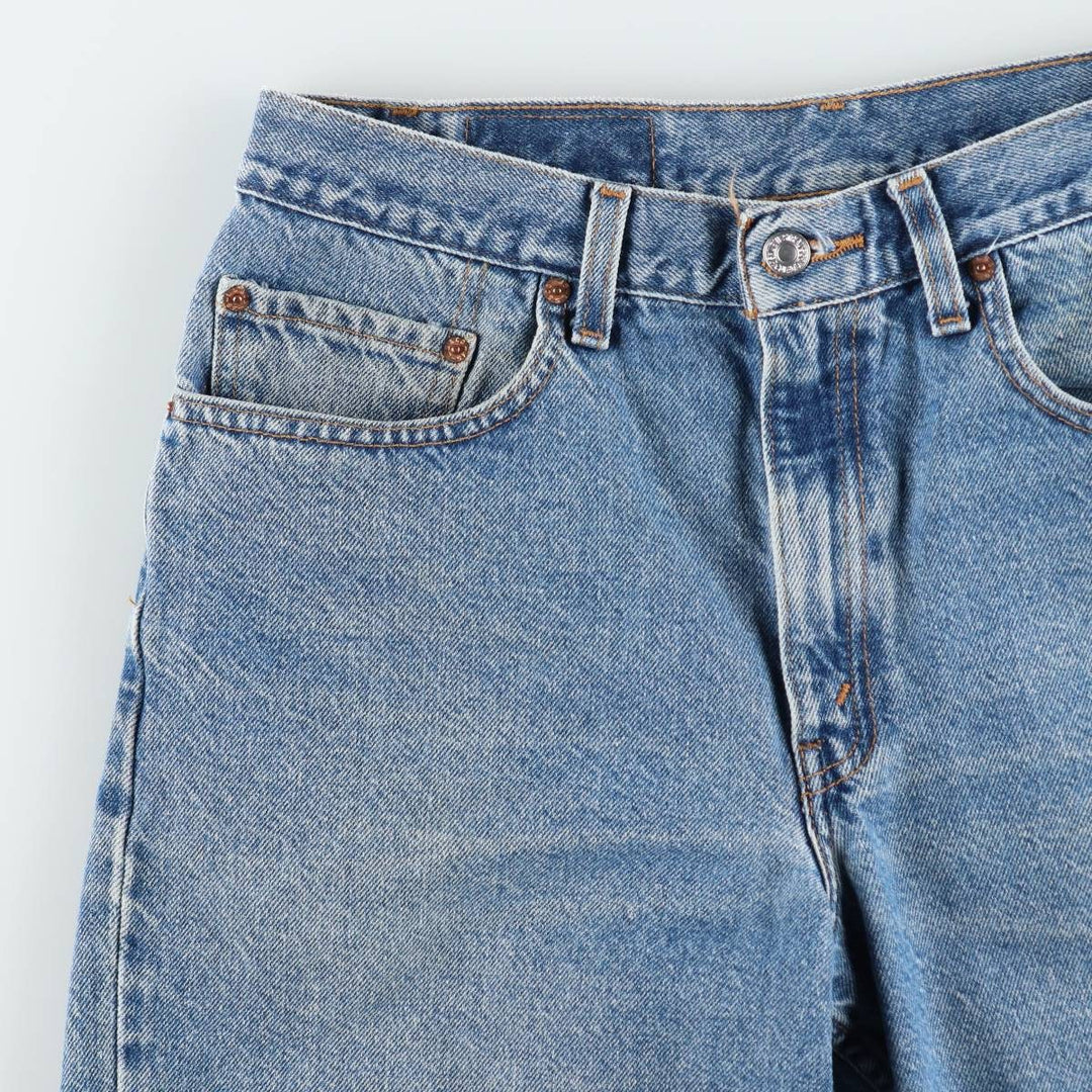 00'S Levi's 550 Relaxed Fit Denim Shorts for Men, Size W33 cotton blue type Vintage Second Hand