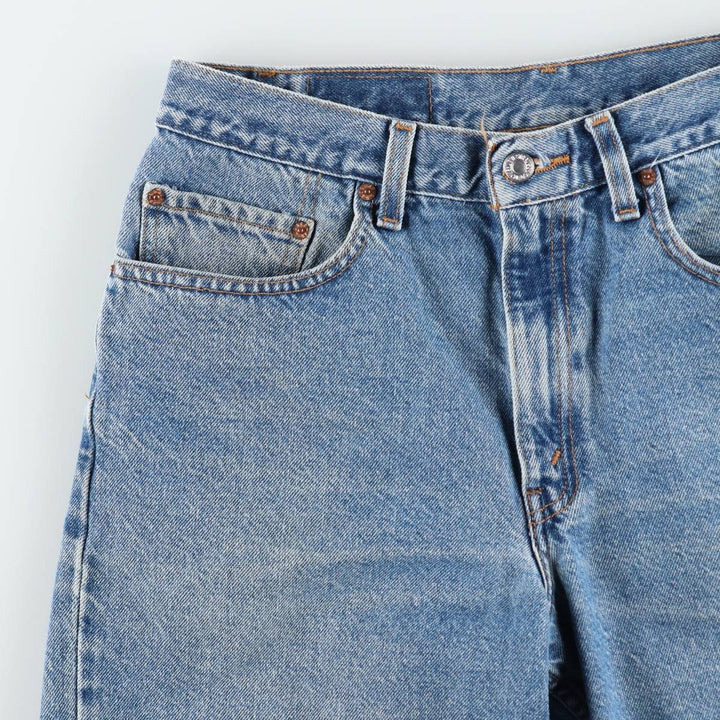 00'S Levi's 550 Relaxed Fit Denim Shorts for Men, Size W33 cotton blue type Vintage Second Hand