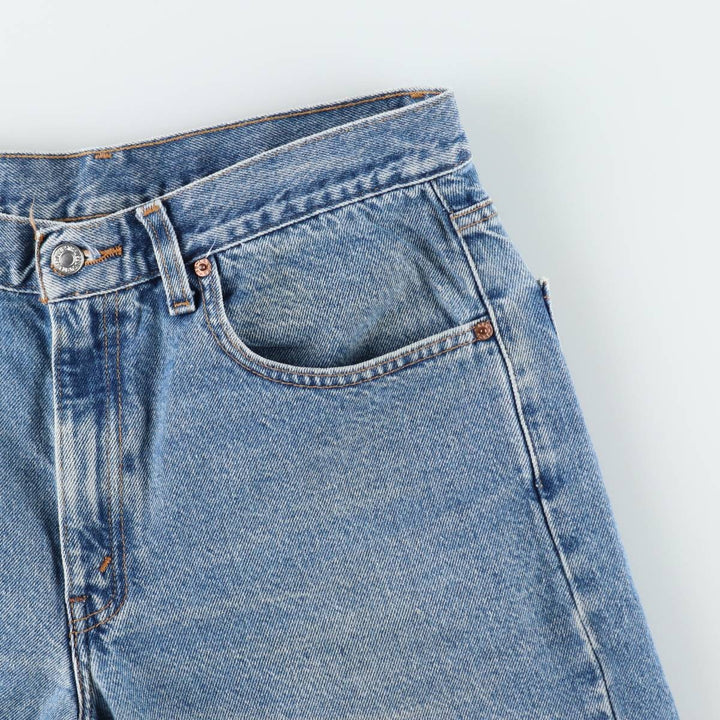 00'S Levi's 550 Relaxed Fit Denim Shorts for Men, Size W33 cotton blue type Vintage Second Hand