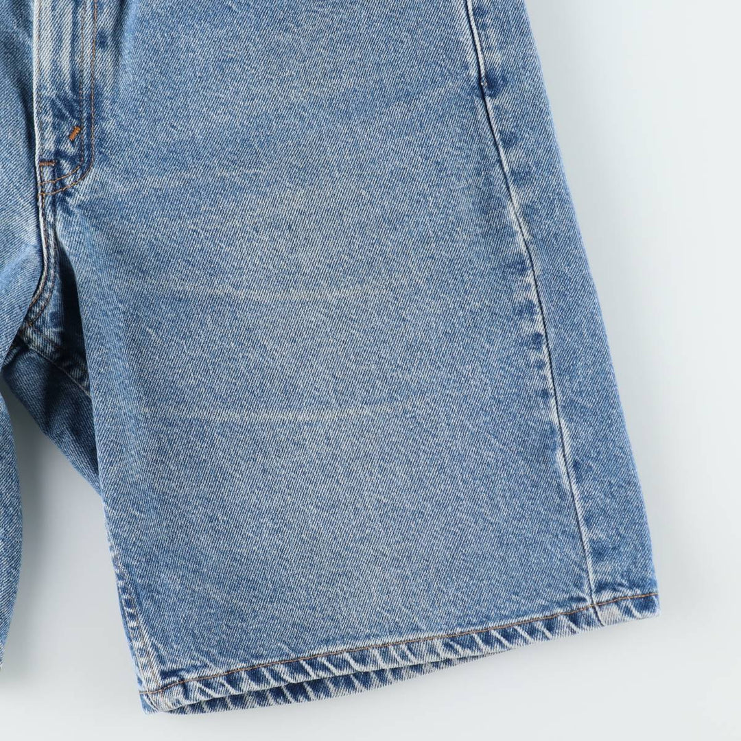 00'S Levi's 550 Relaxed Fit Denim Shorts for Men, Size W33 cotton blue type Vintage Second Hand
