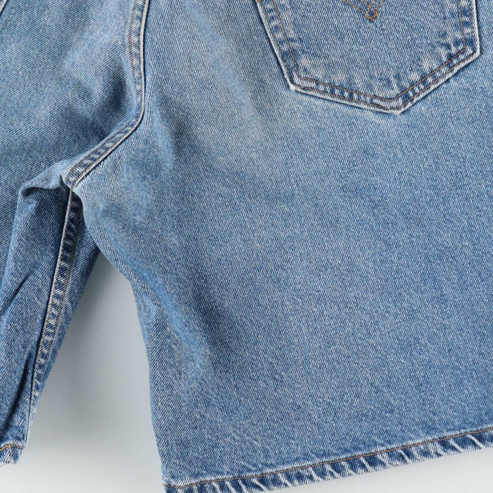 00'S Levi's 550 Relaxed Fit Denim Shorts for Men, Size W33 cotton blue type Vintage Second Hand