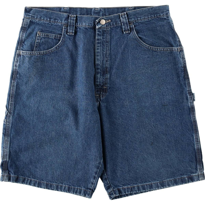 Wrangler CARPENTER Denim Painter Shorts, Shorts, Men's, W36 equivalent cotton blue type Vintage Second Hand
