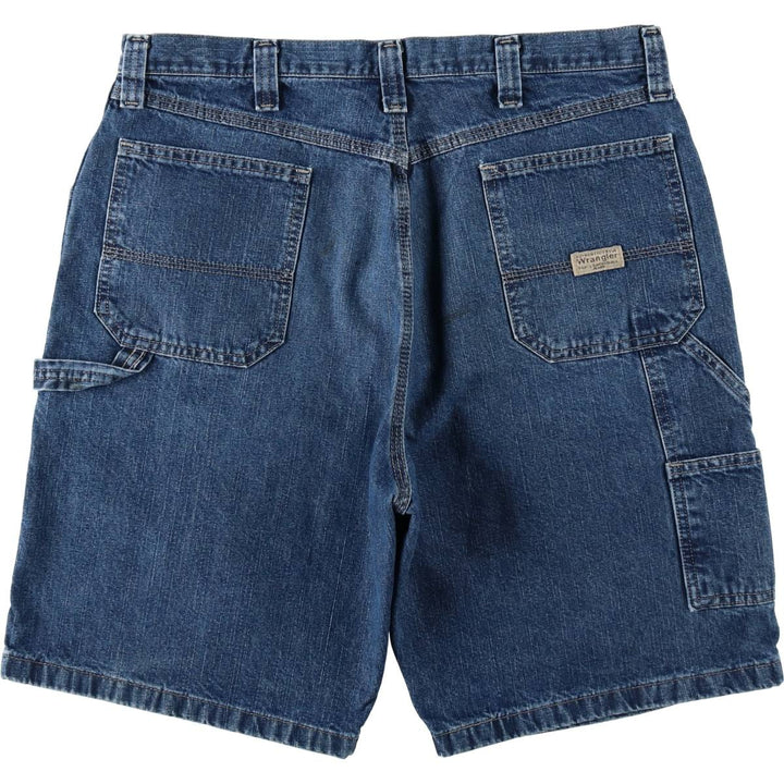 Wrangler CARPENTER Denim Painter Shorts, Shorts, Men's, W36 equivalent cotton blue type Vintage Second Hand