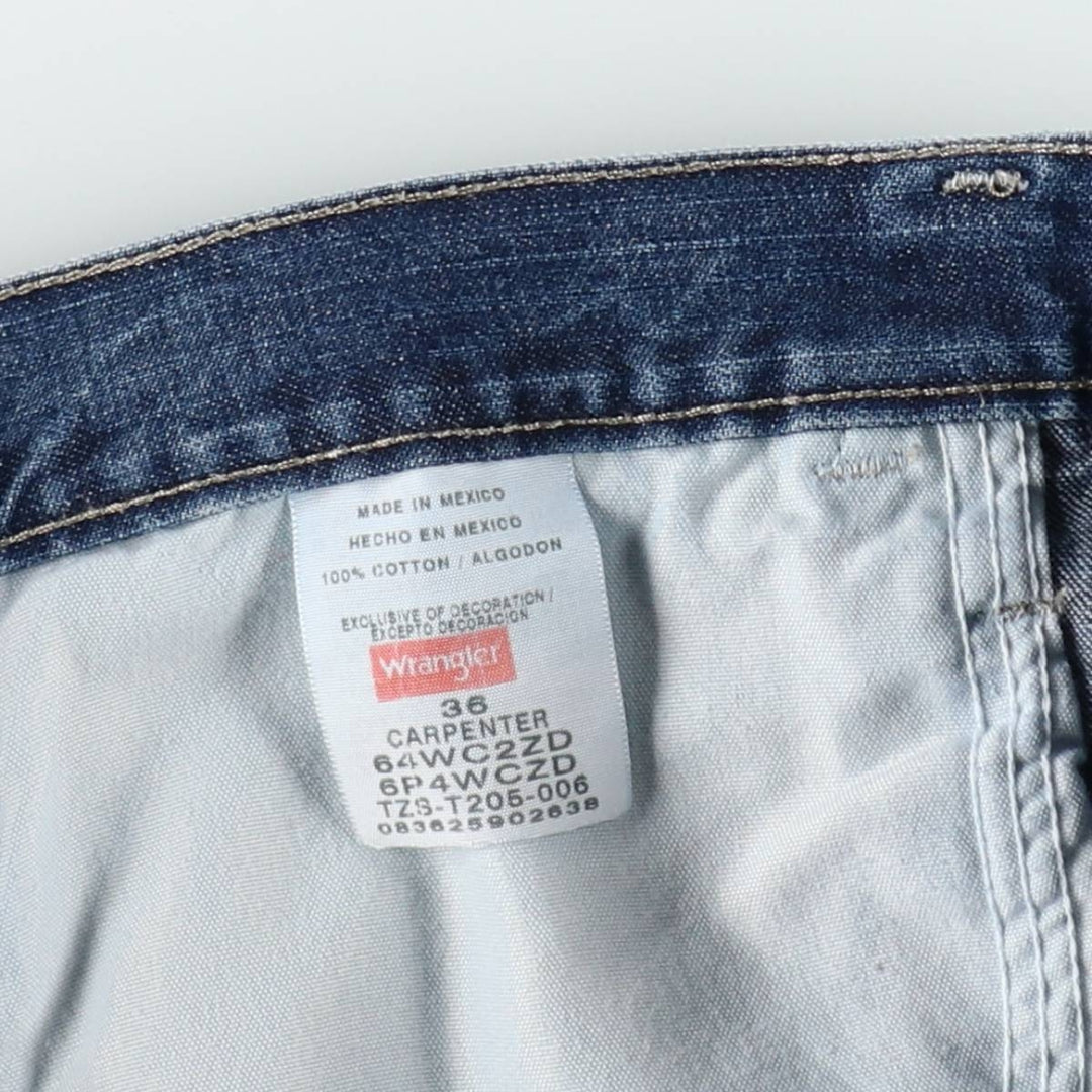Wrangler CARPENTER Denim Painter Shorts, Shorts, Men's, W36 equivalent cotton blue type Vintage Second Hand