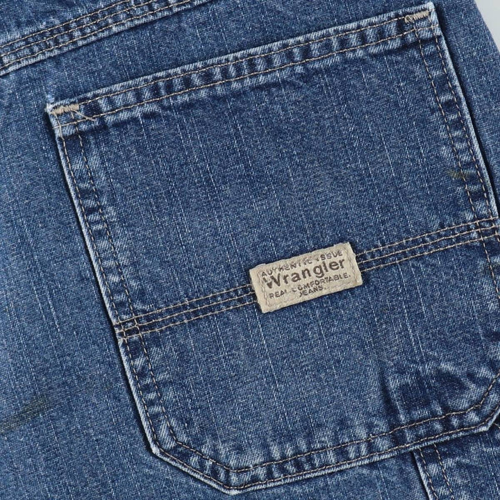 Wrangler CARPENTER Denim Painter Shorts, Shorts, Men's, W36 equivalent cotton blue type Vintage Second Hand