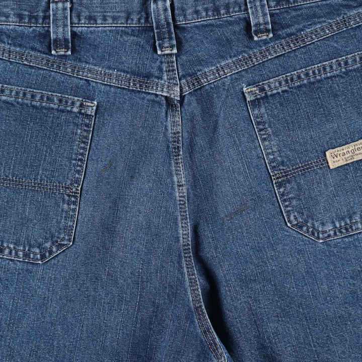 Wrangler CARPENTER Denim Painter Shorts, Shorts, Men's, W36 equivalent cotton blue type Vintage Second Hand