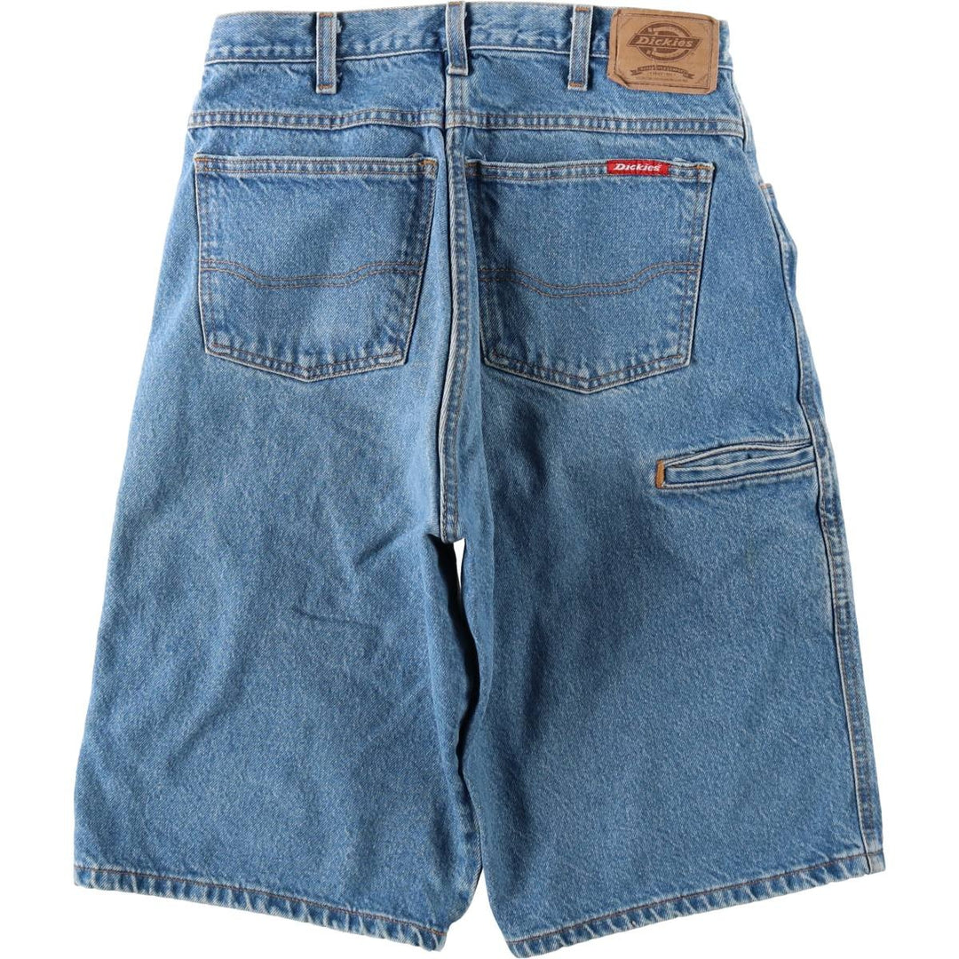 Dickies denim shorts, men's size W31 (approx.) unclear blue type Vintage Second Hand