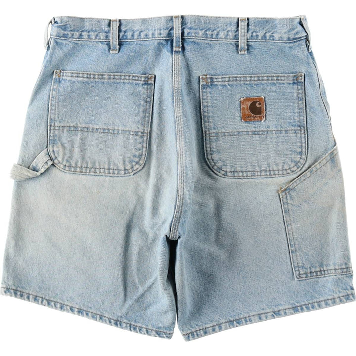 00'S Carhartt Denim Painter Shorts, Men's W36 cotton blue type Vintage Second Hand