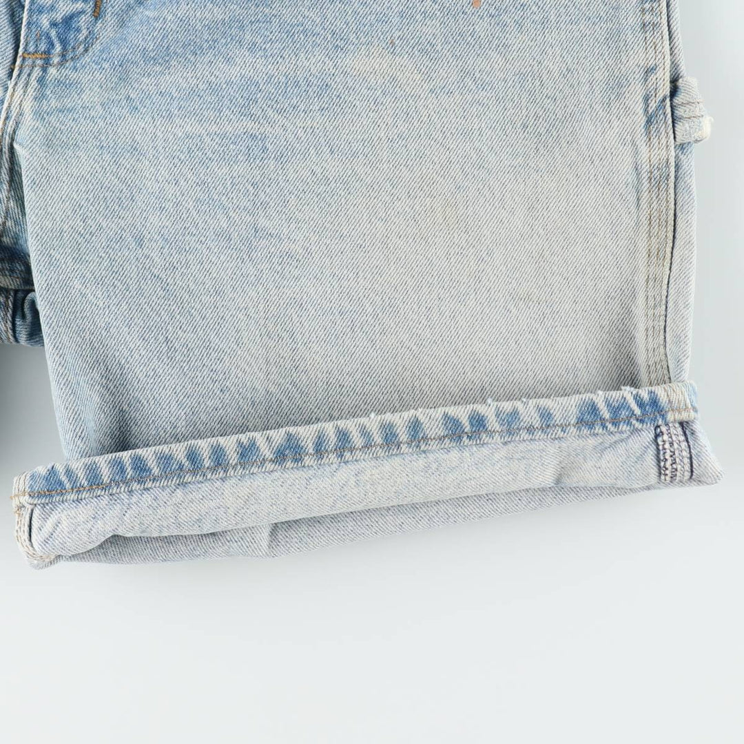 00'S Carhartt Denim Painter Shorts, Men's W36 cotton blue type Vintage Second Hand