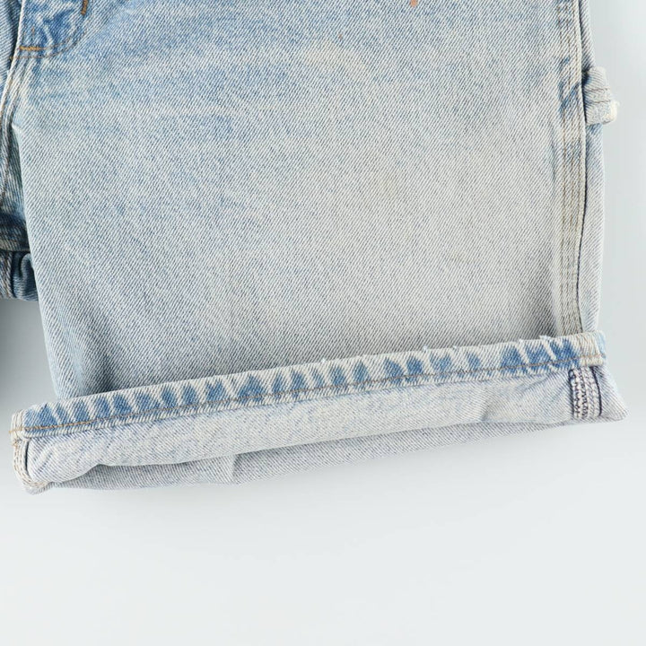00'S Carhartt Denim Painter Shorts, Men's W36 cotton blue type Vintage Second Hand