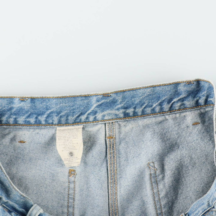 00'S Carhartt Denim Painter Shorts, Men's W36 cotton blue type Vintage Second Hand