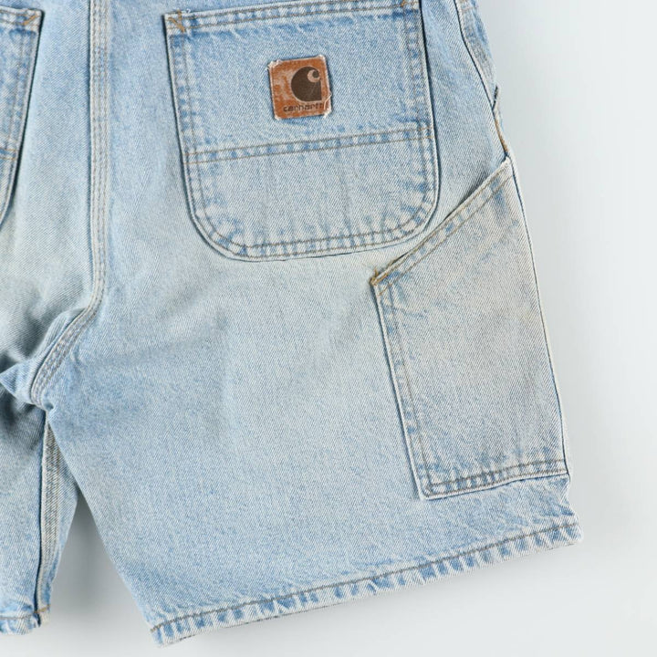 00'S Carhartt Denim Painter Shorts, Men's W36 cotton blue type Vintage Second Hand