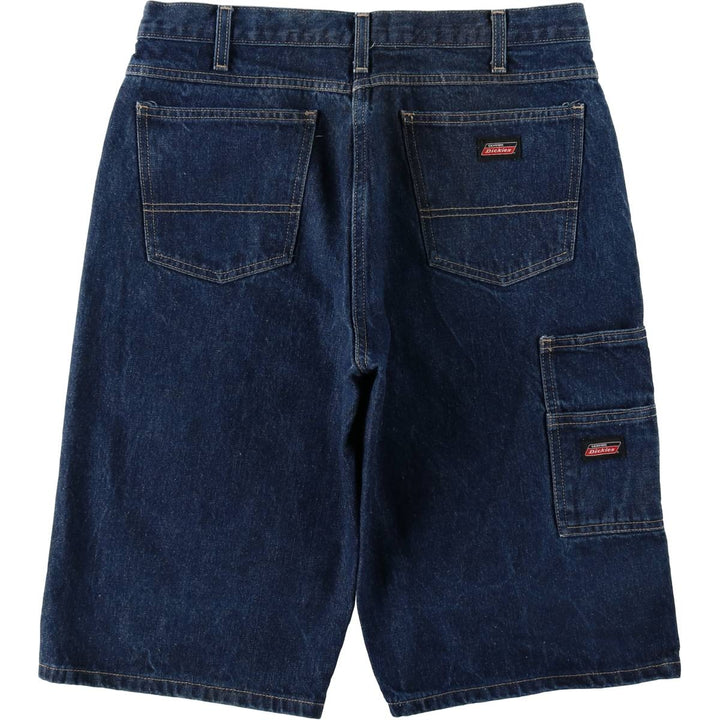 Dickies denim shorts, men's size W34 (approx.) cotton blue type Vintage Second Hand