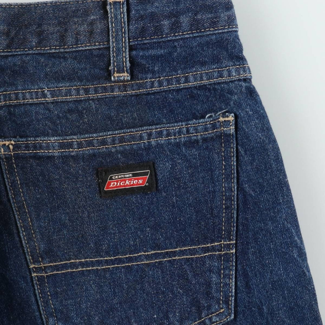Dickies denim shorts, men's size W34 (approx.) cotton blue type Vintage Second Hand