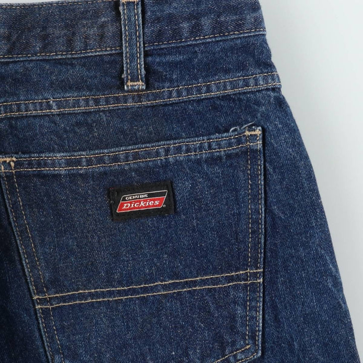 Dickies denim shorts, men's size W34 (approx.) cotton blue type Vintage Second Hand