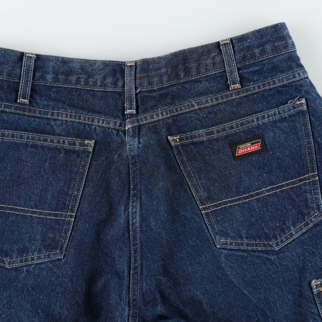 Dickies denim shorts, men's size W34 (approx.) cotton blue type Vintage Second Hand