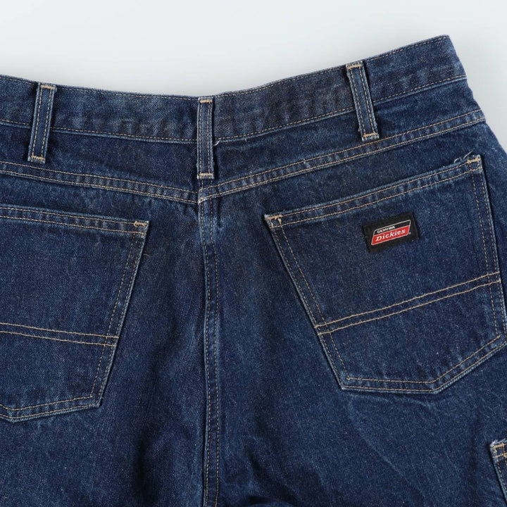 Dickies denim shorts, men's size W34 (approx.) cotton blue type Vintage Second Hand