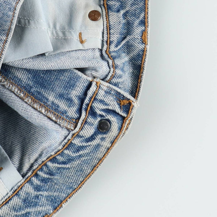 90'S Levi's 36550-0214 Relaxed Fit Orange Tab Denim Shorts (Men's W36 equivalent) cotton blue type Vintage Second Hand