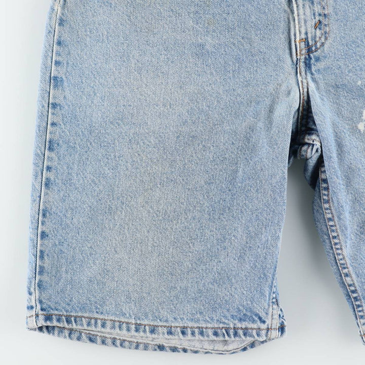 90'S Levi's 36550-0214 Relaxed Fit Orange Tab Denim Shorts (Men's W36 equivalent) cotton blue type Vintage Second Hand