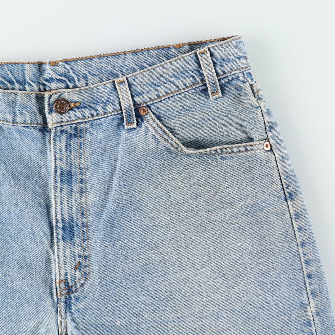 90'S Levi's 36550-0214 Relaxed Fit Orange Tab Denim Shorts (Men's W36 equivalent) cotton blue type Vintage Second Hand