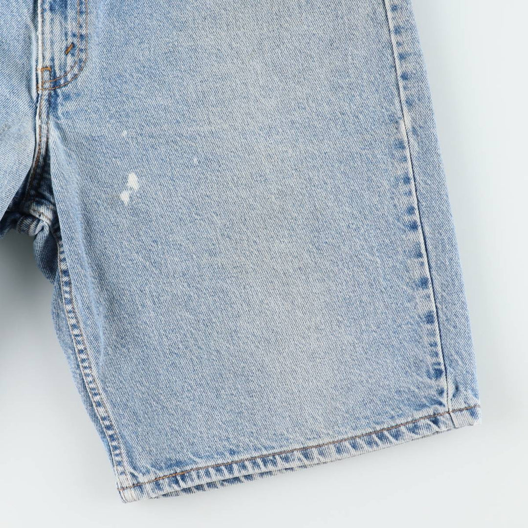 90'S Levi's 36550-0214 Relaxed Fit Orange Tab Denim Shorts (Men's W36 equivalent) cotton blue type Vintage Second Hand