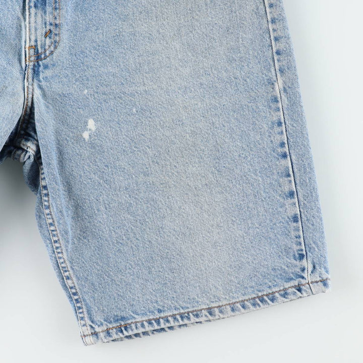 90'S Levi's 36550-0214 Relaxed Fit Orange Tab Denim Shorts (Men's W36 equivalent) cotton blue type Vintage Second Hand
