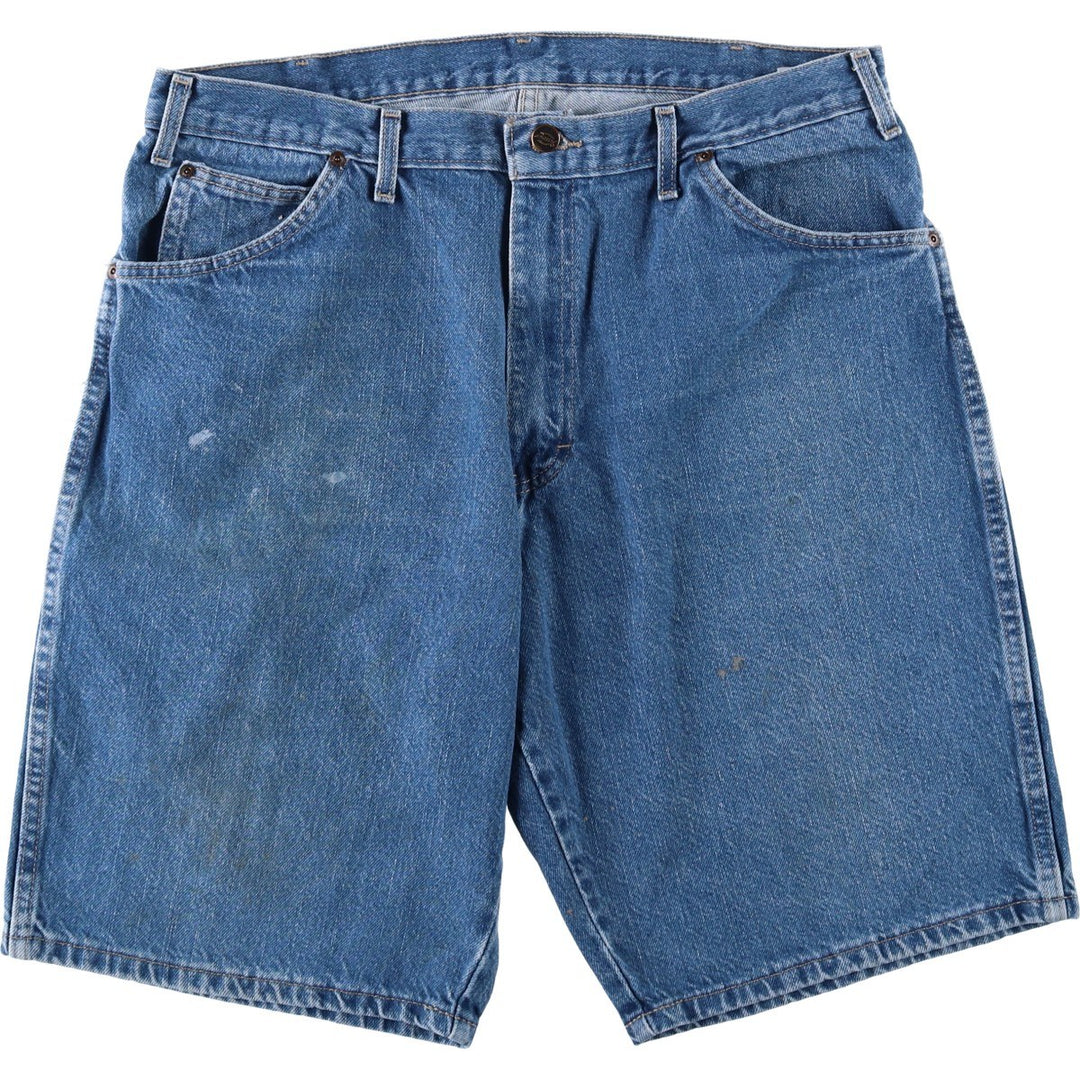 Dickies denim shorts, men's size W37 (approx.) cotton blue type Vintage Second Hand