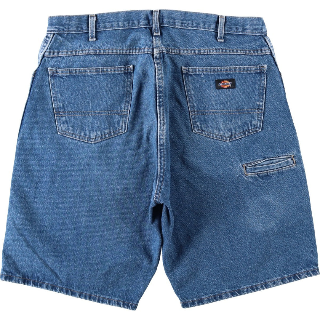 Dickies denim shorts, men's size W37 (approx.) cotton blue type Vintage Second Hand