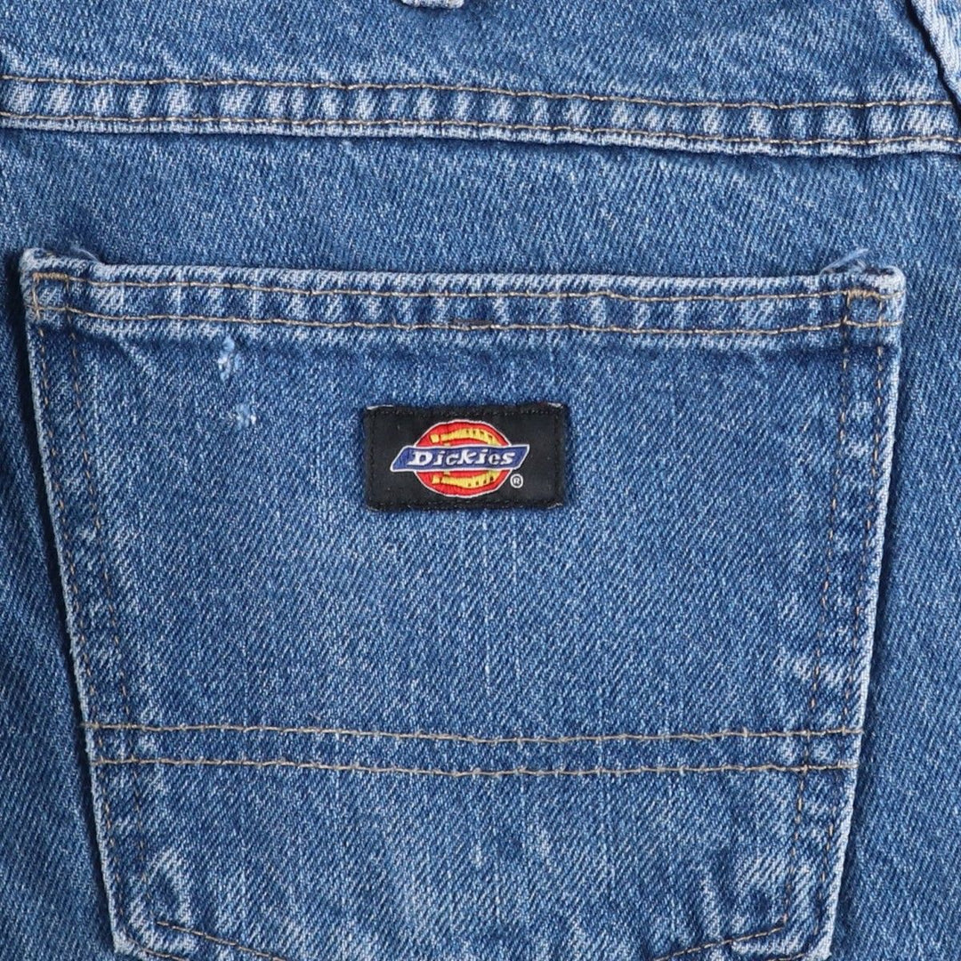 Dickies denim shorts, men's size W37 (approx.) cotton blue type Vintage Second Hand