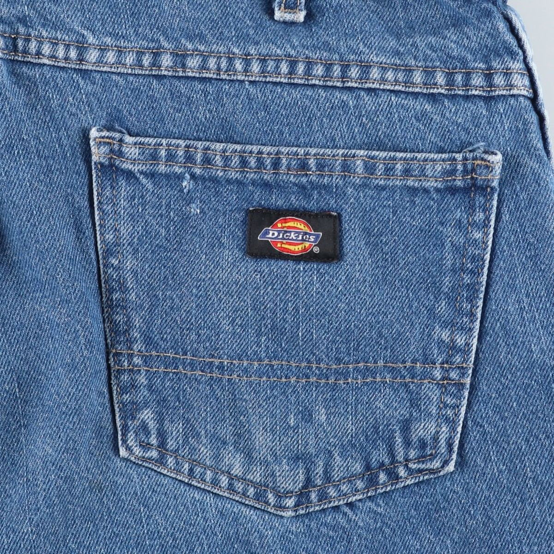 Dickies denim shorts, men's size W37 (approx.) cotton blue type Vintage Second Hand