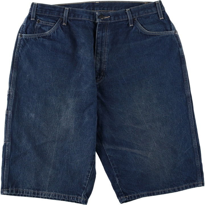 Dickies denim painter shorts, half pants, men's size w37 cotton blue type Vintage Second Hand