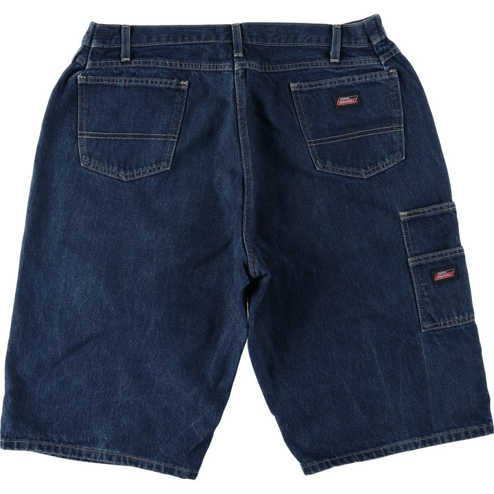 Dickies denim painter shorts, half pants, men's size w37 cotton blue type Vintage Second Hand