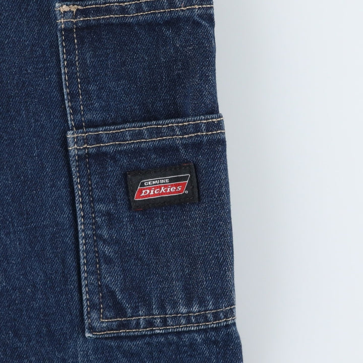Dickies denim painter shorts, half pants, men's size w37 cotton blue type Vintage Second Hand