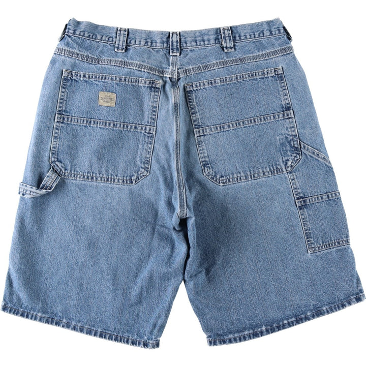 Lee DUNGAREES denim painter shorts, half pants, men's size w36 unclear blue type Vintage Second Hand