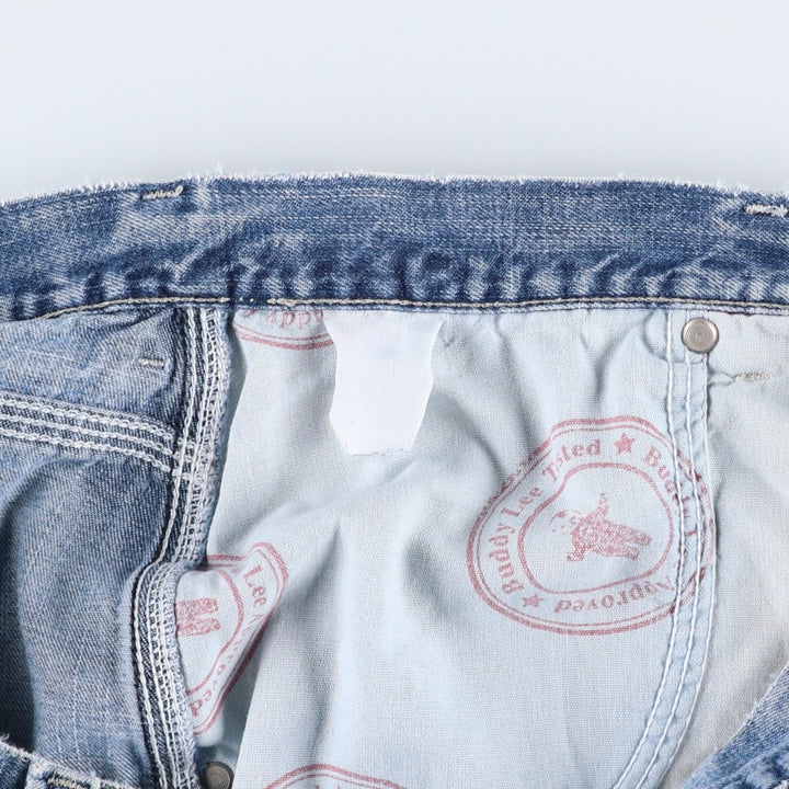 Lee DUNGAREES denim painter shorts, half pants, men's size w36 unclear blue type Vintage Second Hand
